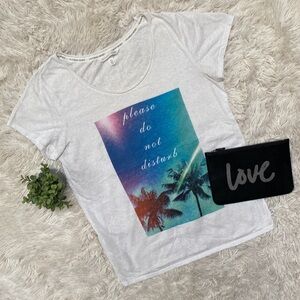 Victoria’s Secret Graphic Sleep Top 💗 White